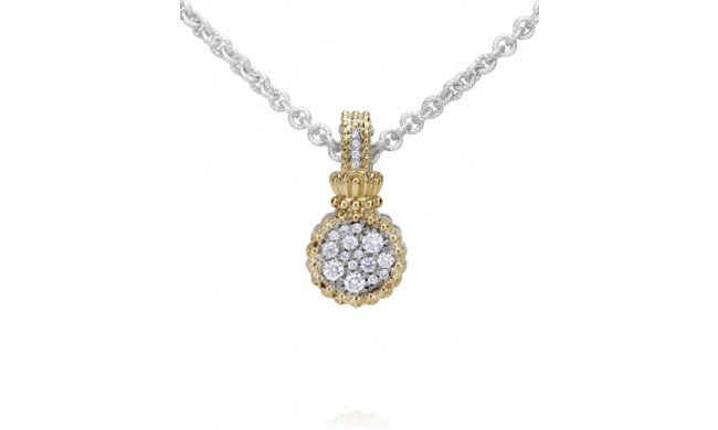 Vahan 14k Gold & Sterling Silver Diamond Pendant