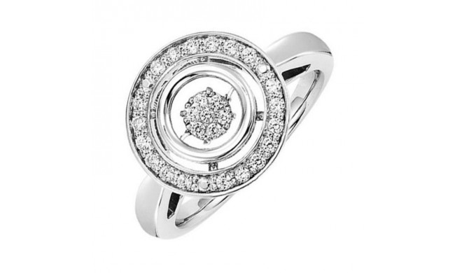 Gems One 10KT White Gold & Diamonds Stunning Fashion Ring - 1/4 ctw