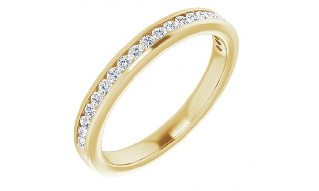 14K Yellow 1 CTW Diamond Anniversary Band