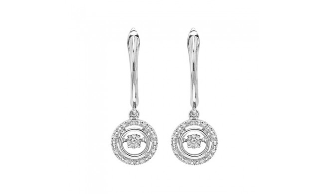Gems One Silver Diamond (1/10 Ctw) Earring
