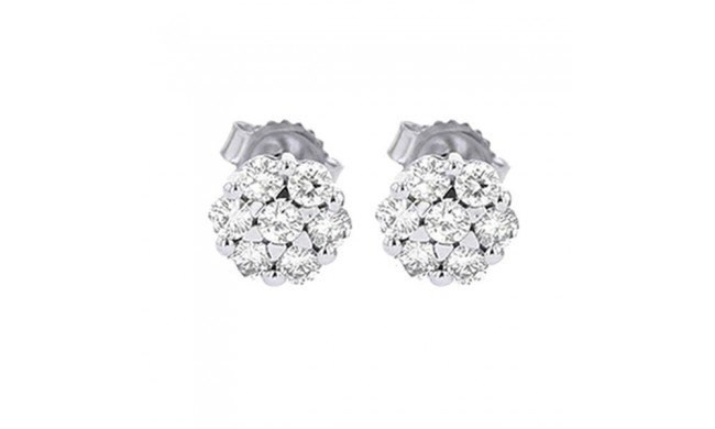 Gems One 14Kt White Gold Diamond (1Ctw) Earring