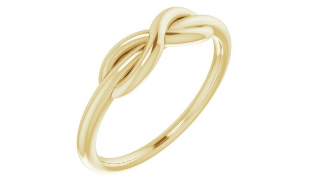 14K Yellow Infinity-Style Ring