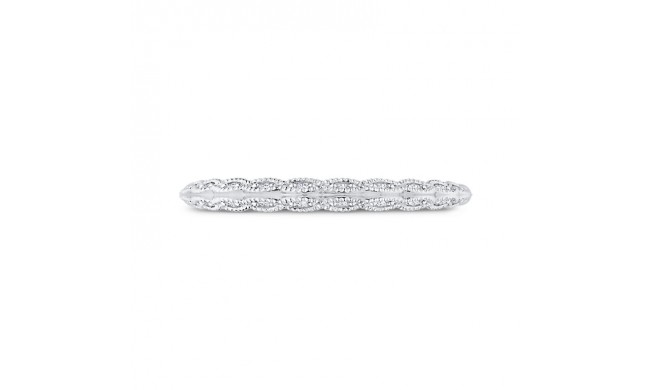 Shah Luxury 14K White Gold Diamond Wedding Band