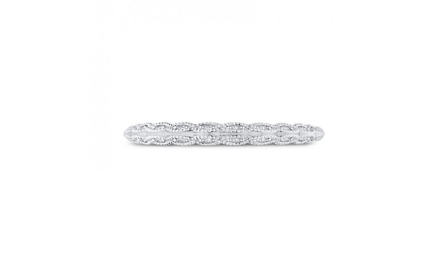 Shah Luxury 14K White Gold Diamond Wedding Band