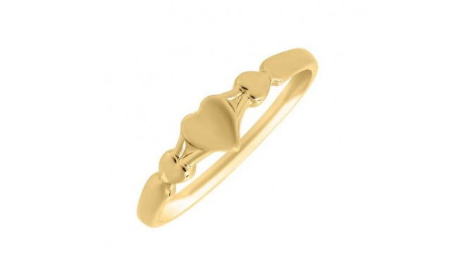 14K Yellow Gold Heart Baby's Ring