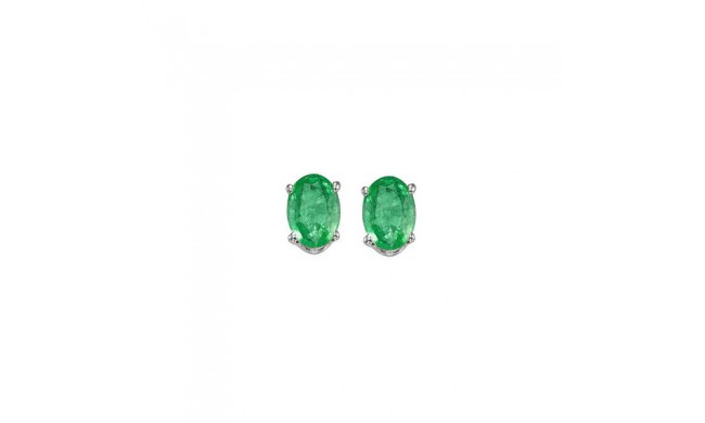 Gems One 14Kt White Gold Emerald (7/8 Ctw) Earring