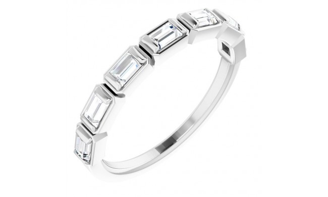 14K White 1/2 CTW Diamond Anniversary Band