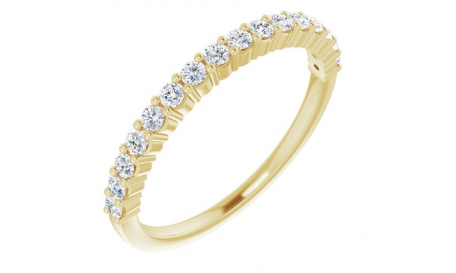 14K Yellow 1/3 CTW Diamond Anniversary Band