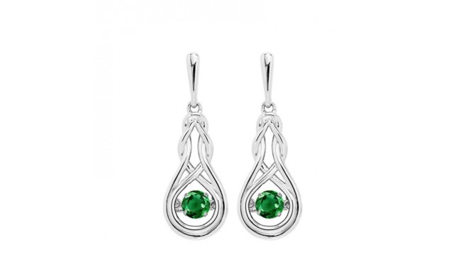 Gems One Silver (SLV 995) Diamond Rhythm Of Love Fashion Earrings - 5/8 cts