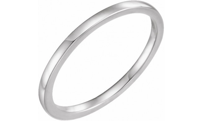 14K White Band