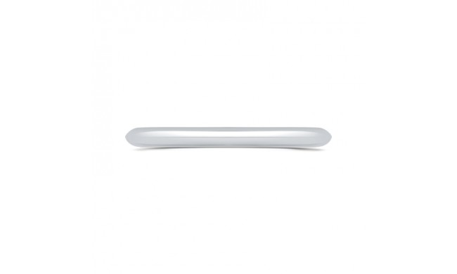 Shah Luxury 14K White Gold Plain Wedding Band