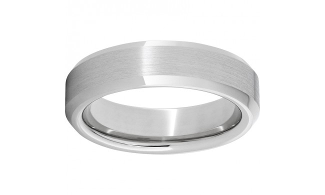 Serinium Beveled Edge Band with Satin Finish