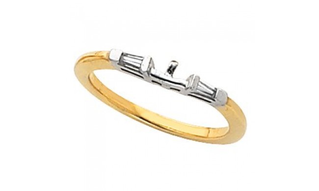 14K Yellow & White 1/6 CTW Diamond Band