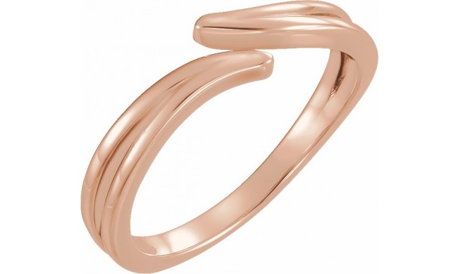 14K Rose Bypass Ring