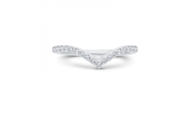 Shah Luxury 14K White Gold Diamond Wedding Band