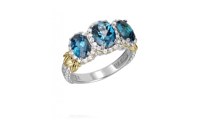 Vahan 14k Gold & Sterling Silver London Blue Topaz Ring