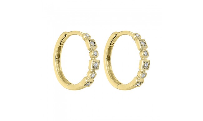 Gems One 14Kt Yellow Gold Diamond (1/8Ctw) Earring