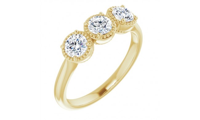 14K Yellow 3/4 CTW Diamond Anniversary Band