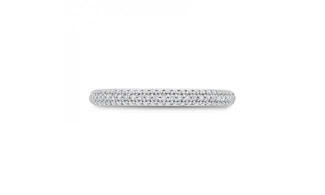 Shah Luxury 14K White Gold Diamond Wedding Band