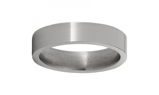 Titanium Flat Band with Polish Finish