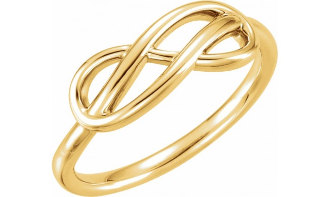 14K Yellow Double Infinity-Inspired Ring