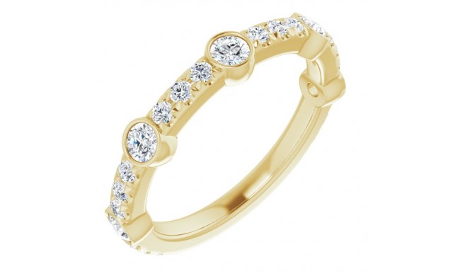 14K Yellow 3/4 CTW Diamond Anniversary Band