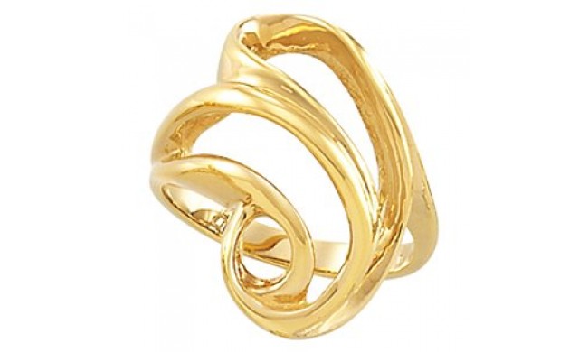 14K Yellow Freeform Ring