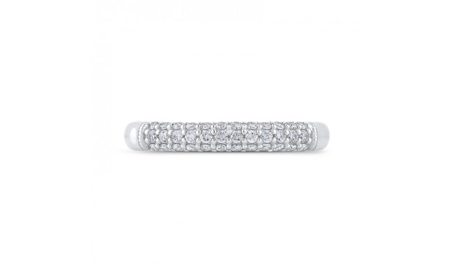 Shah Luxury Round Diamond Wedding Band In 14K White Gold