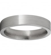 Titanium Flat Band with Satin Finish