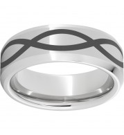 Serinium Beveled Edge Band with Infinity Laser Engraving