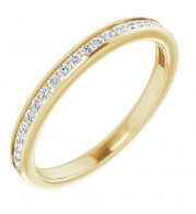 14K Yellow 1/5 CTW Diamond Anniversary Band