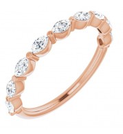 14K Rose 1/2 CTW Diamond Anniversary Band