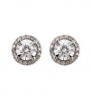 Gems One 14Kt White Gold Diamond (1/3Ctw) Earring