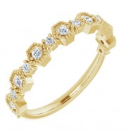 14K Yellow 1/4 CTW Diamond Anniversary Band