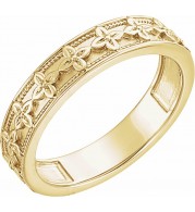 14K Yellow Stackable Ring