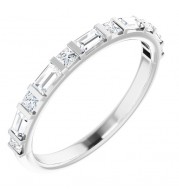 14K White 1/2 CTW Diamond Anniversary Band