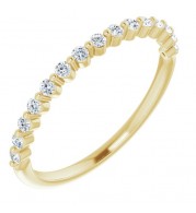 14K Yellow 1/5 CTW Diamond Anniversary Band