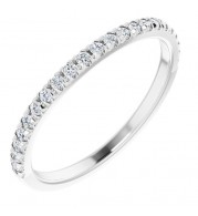 14K White 1/5 CTW Diamond Matching Band