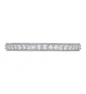 Shah Luxury 14K White Gold Diamond Wedding Band