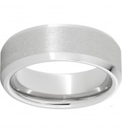 Serinium Beveled Edge Band with Stone Finish and Polished Edges