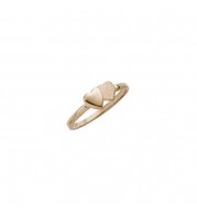 14K Rose Gold Double Heart Child's Ring