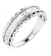 14K White 5/8 CTW Diamond Channel-Set Anniversary Band