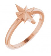 14K Rose Starburst Ring