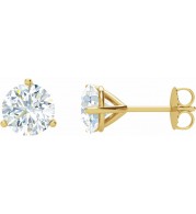 14K Yellow 1 CTW Diamond Stud Earrings