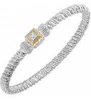 Alwand Vahan 4mm 14k Gold & Sterling Silver Diamond Bracelet