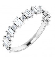 14K White 7/8 CTW Diamond Anniversary Band