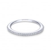 Gabriel & Co. 14k White Gold Contemporary Anniversary Wedding Band
