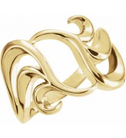 14K Yellow Freeform Ring