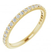 14K Yellow 1/3 CTW Diamond Matching Band