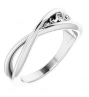 14K White Sculptural-Inspired  Ring